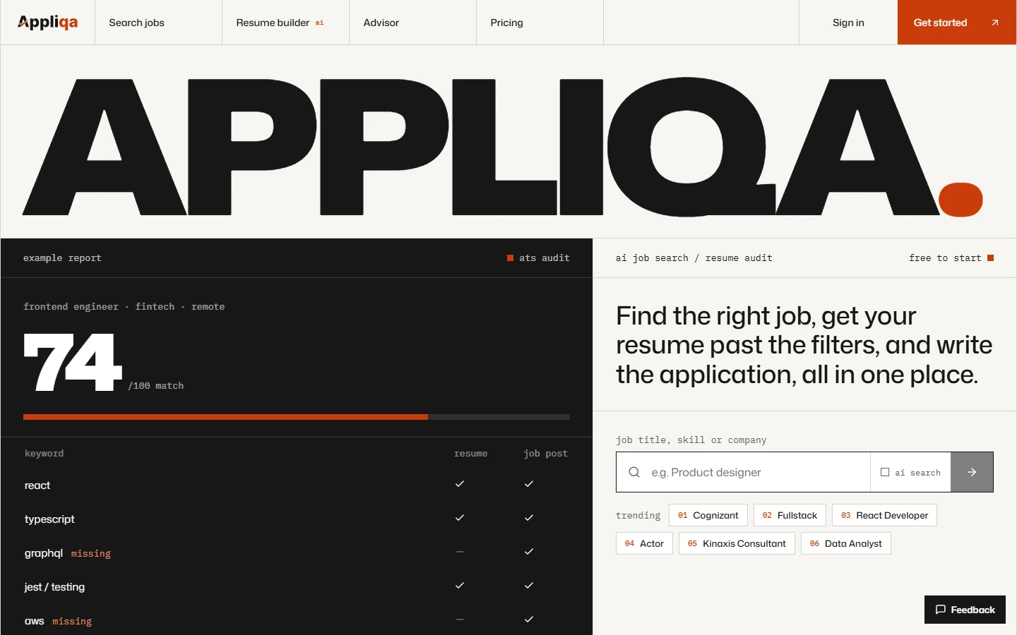 Appliqa job search and application platform